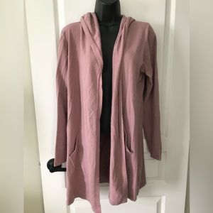 Medium Hooded Cardigan Pink Purple Cyrus